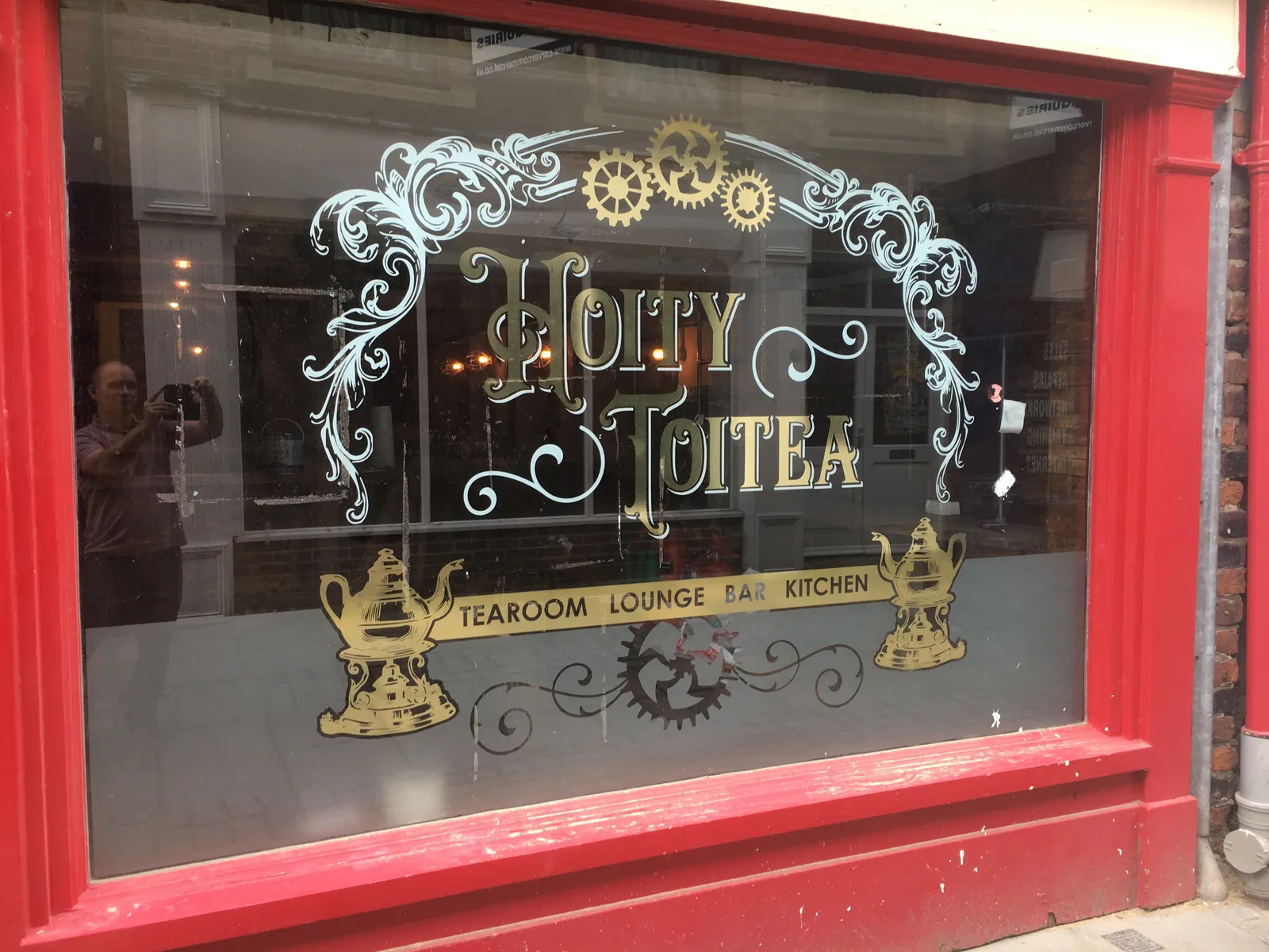Decorative tearoom window graphics by It'z Print & Design